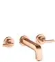 AXOR-HG-AXOR-Citterio-3-Loch-Waschtischarmatur-Unterputz-fuer-Wandmontage-mit-Auslauf-222-mm-Hebelgriffen-und-Rosetten-Polished-Red-Gold-39147300 gallery number 1